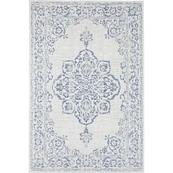 Kusový koberec Beach 103853 Cream/Blue – na ven i na doma - doprava zdarma