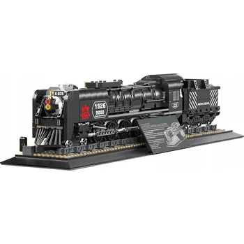 ostatní stavebnice Sada stavebních Stavebnice Retro lokomotiva 1546 dílů Vlaková deska