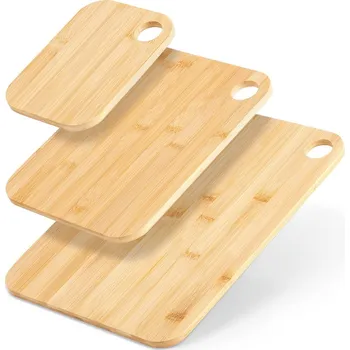 Kuchyňské prkénko Bambusová prkénka na krájení 3 ks