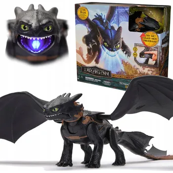 Figurka Akční figurka Spin Master Bezzubka, černá, plastová, 24 cm