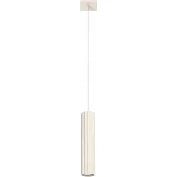 Závěsná lampa Sollux Lighting Karbon 1 béžová hliníková 118 cm GU10