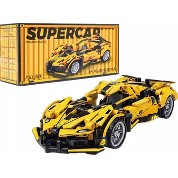 ostatní stavebnice RKToys Stavebnice sportovní auto Supercar žluté 422 dílků