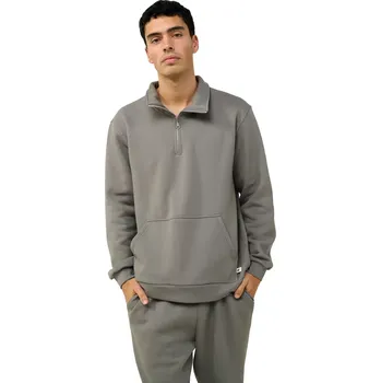 Pánská mikina Pánská fleece mikina se zipem u výstřihu Vamp 23712 gray december velikost M