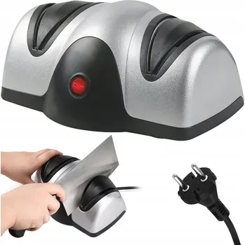 Brousek na nože, elektrické, pro domácnost a zahradu, 2-stupňové, kuchyňské potřeby