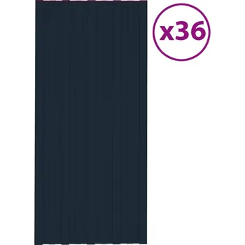 Plotovka vidaXL Střešní panely 36 ks pozinkovaná ocel 100 x 45 cm [317214] Barva: antracitová