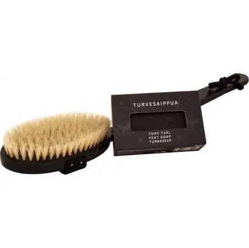 Emendo Saunový kartáč na tělo dřevěný s přírodním mýdlem 180 g