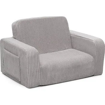 Křeslo SHAPPY Dětské rozkládací pěnové křeslo LUMI manšestr Barva: Pebble