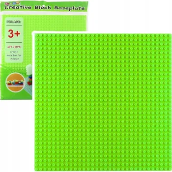 ostatní stavebnice Stavební deska pod kostky, světle zelená, 25,5 x 25,5 cm