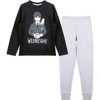 Chlapecké pyžamo Pyžamo Wednesday Addams černé/šedé 122-128