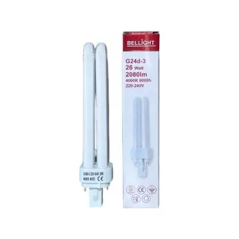 Zářivka Kompaktní zářivka pinová DD 26W 4000K G24d-3 Bellight