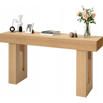 Konferenční stolek VEVOR Konzolový stolek 160x35x85CM Konferenční stolek Barva Přírodní Dřevo