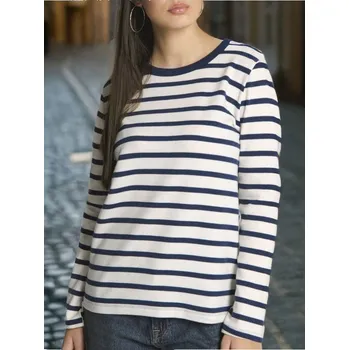 Sinsay - Tričko s dlouhými rukávy - námořnická modrá - 185AI-59X - 185AI-59X-XXS