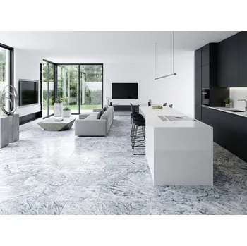 Dlažba Mramorová dlažba - obklad bílý Siam 60x30x2 cm lesk