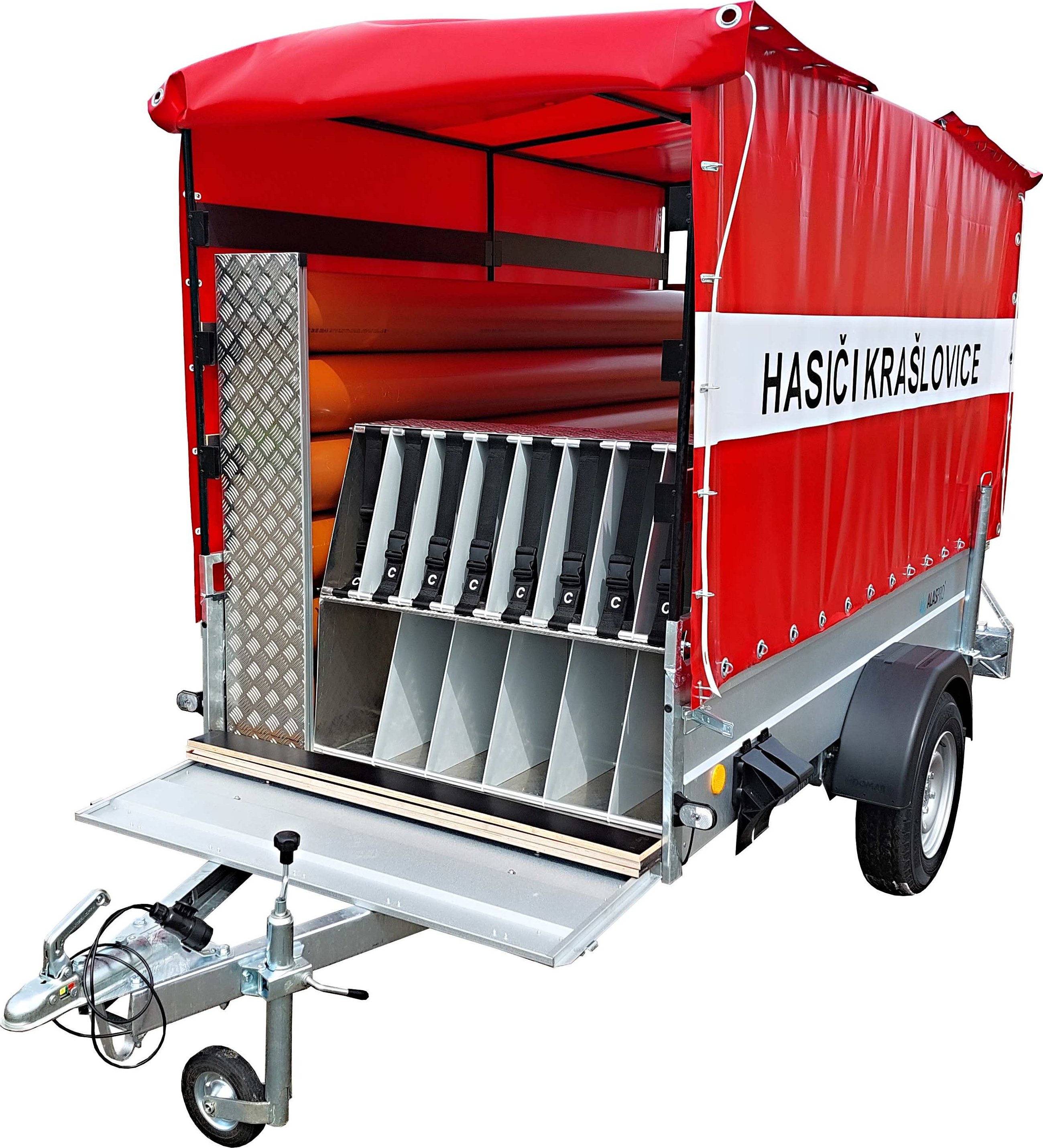 ALASPRO ANP 26 750kg - nebrzděný přívěsný vozík pro hašení