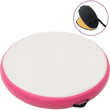 Žíněnka vidaXL Nafukovací žíněnka s pumpou 100 x 100 x 15 cm PVC růžová