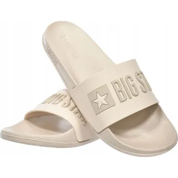 Dámské pantofle Dámské Nazouváky BIG STAR béžové Pro Mládež UNISEX sportovní LIGHT 38