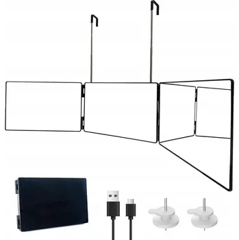 Zrcadlo Stojací a závěsné zrcadlo černé Bedee