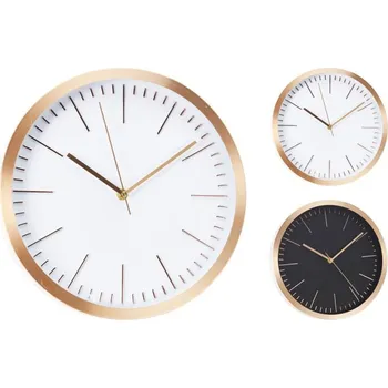 Hodiny SEGNALE Hodiny nástěnné 30 cm rosegold / černá KO-HZ1955320cern