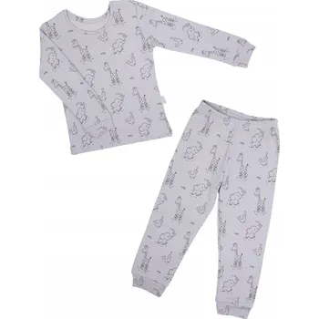 Chlapecké pyžamo Chlapecké pyžamo s dlouhým rukávem se zvířátky šedé Nicol, vel. 92