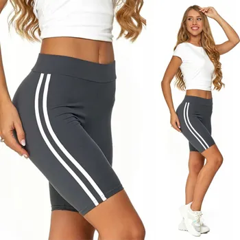 Dámské legíny Moraj cyklistické legíny s lampasem, vysoký pas RDL1000-019 šedé L/XL