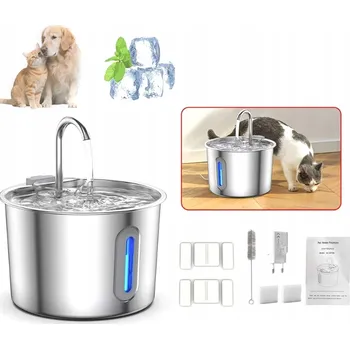 Miska pro psa FONTÁNA NAPÁJEČKA PRO KOČKY PSA AUTOMATICKÁ MISKA NAPÁJEČKA TICHÝ FILTR