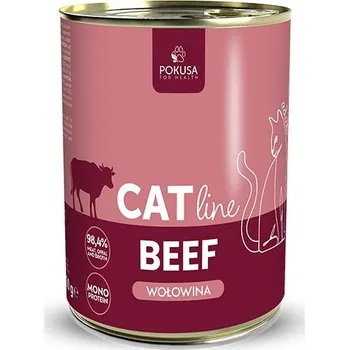 Krmivo pro kočku Pokusa CatLine Beef - HOVĚZÍ - krmivo mokrá pro dospělé kočky 400 g