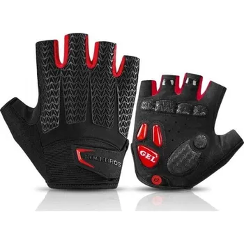 Cyklistické rukavice Cyklistické rukavice rockbros S169BR krátké na suchý zip, velikost L