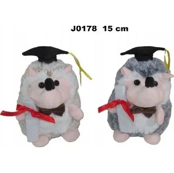 plyšák Plyšová Hračka Ježek Školák Absolvent 2 barvy - 15 cm