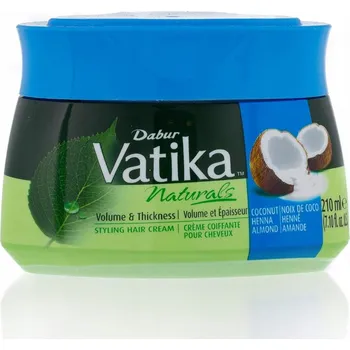 Stylingový přípravek Krém na vlasy OBJEM a HUSTOTA KOKOS 210ml Vatika Dabur 210ML EU