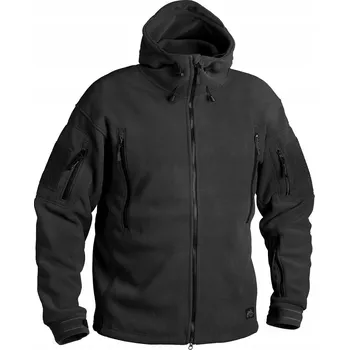 Pánská mikina Mikina fleecová Helikon-Tex Patriot na zip s kapucí unisex velikost L černá