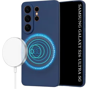 Pouzdro na mobilní telefon Techsuit SoftFlex MagSafe pro Samsung Galaxy S26 Ultra tmavě modrá