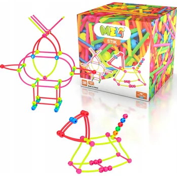 ostatní stavebnice STAVEBNICE MELI STICK NEON TYČINKY + KULIČKY 150 dílků