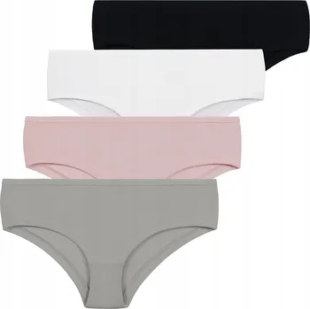 Kalhotky DÁMSKÉ ŠORTKOVÉ KALHOTKY NÍZKÉ KALHOTKY HLADKÉ BEZ VZORU MORAJ 4-PACK MORAJ S