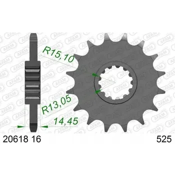 Nářadí na motocykly 20618-16 AFAM PŘEDNÍ ROZETA MOTO. OCELOVÁ AFAM