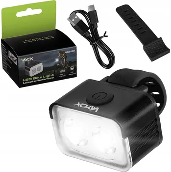 Cyklosvítilna LED přední světlo na řídítka pro kolo, Vayox VA0153 300 lm USB-C IPX6