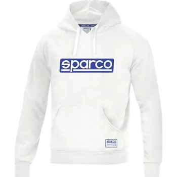 Pánská mikina Sparco mikina ORIGINAL, barva: bílá, velikost: XXL