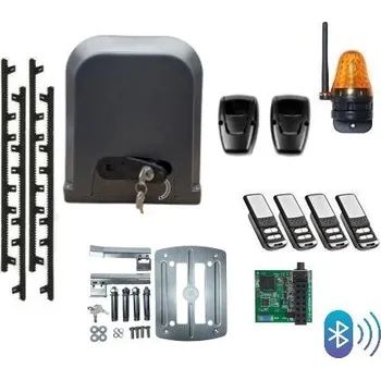 Sestava BLUETOOTH pohonu pro posuvnou bránu, set DOMIO do 500kg komplet vč. ozubených hřebenů