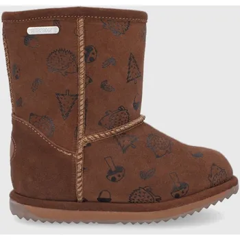 Dívčí sněhule Dětské semišové sněhule Emu Australia Woodland Brumby K12607.Oak hnědá 88X, EUR 25/26