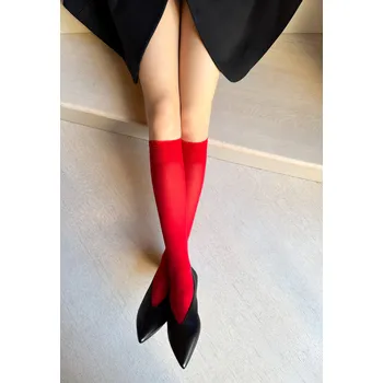 Dámské ponožky Veneziana Katrin 40 • UNI • červená • podkolenky 40 DEN