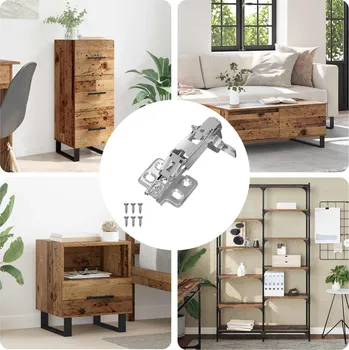 pant vidaXL Závěs 12 pcs Niklová 139 x 64,1 x 10 mm Železo