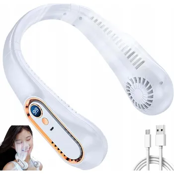 Domácí ventilátor Mini ventilátor NOVADO bílý akumulátorový přenosný - 4 rychlosti