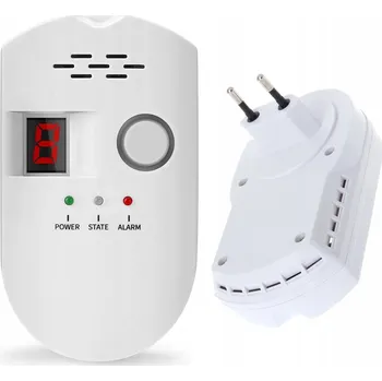 Bezpečnostní detektor Detektor Plynu s alarmem LPG propan butan, domácí detektor úniku plynu