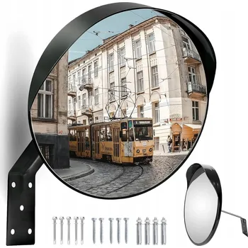 Zrcadlo ZRCADLO VYPUKLÉ S NASTAVENÍM ÚHLU 130° PRO ZATÁČKY A VJEZDY