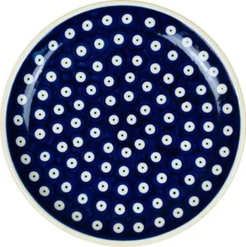 Talíř Talíř 19 cm, Mělký Talíř Snídaňový Dezertní D-1 Keramika Bolesławiec, 2. jakost