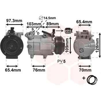 Kompresor klimatizace Kompresor, klimatizace VAN WEZEL 1800K391