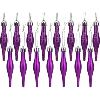 Zahradní dekorace Sada vánočních ozdob ve tvaru kapiček Christmas Concepts® 15–8,5 cm – matný a třpytivý design –