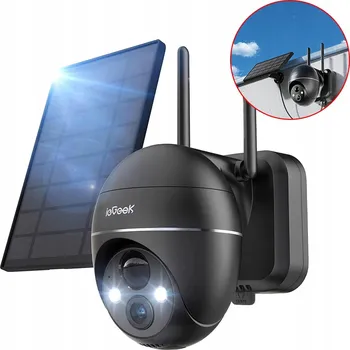 IP kamera WIFI SOLÁRNÍ KAMERA OTOČNÁ 2K 3MPX IP VENKOVNÍ 9000MAH 4X ZOOM FULL HD