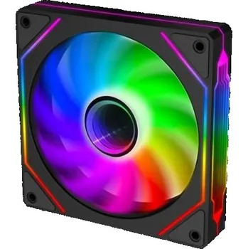 Počítačové chlazení EVOLVEO 120UX-S, ventilátor, 120mm, 4pin molex, ARGB, slave, černý 120UX-S-ARGB-BK