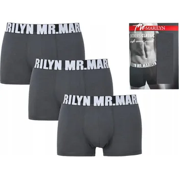 3-BALENÍ pánské boxerky Letters Boxer Marilyn M