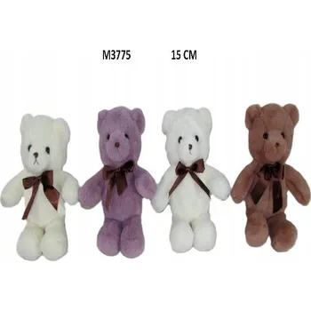 plyšák Plyšová Hračka Medvídek Aksamitek 4 barvy - 15 cm